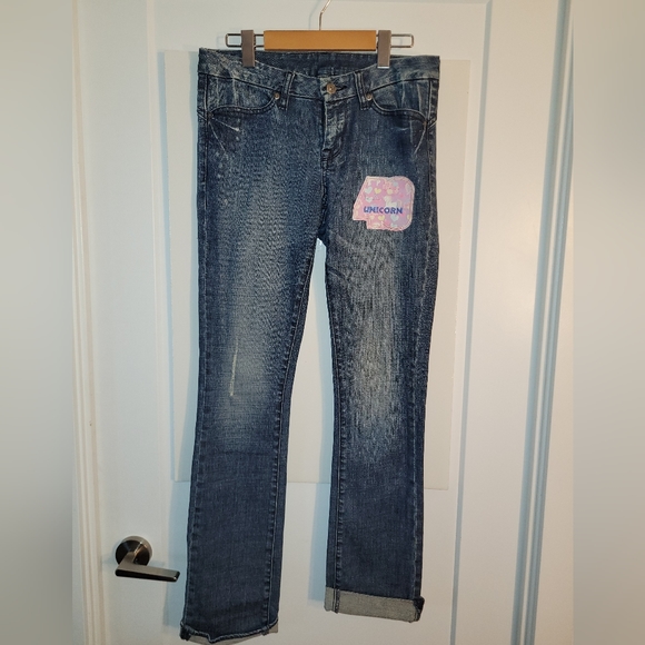 Womens Unicorn jeans size 28 - Picture 3 of 8